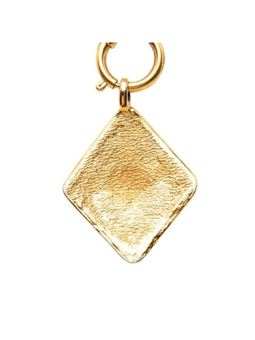 Chanel CC Logo Chain Pendant Diamond Gold Plated - Picture 2 of 6